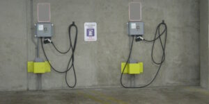 Bornes charge parking